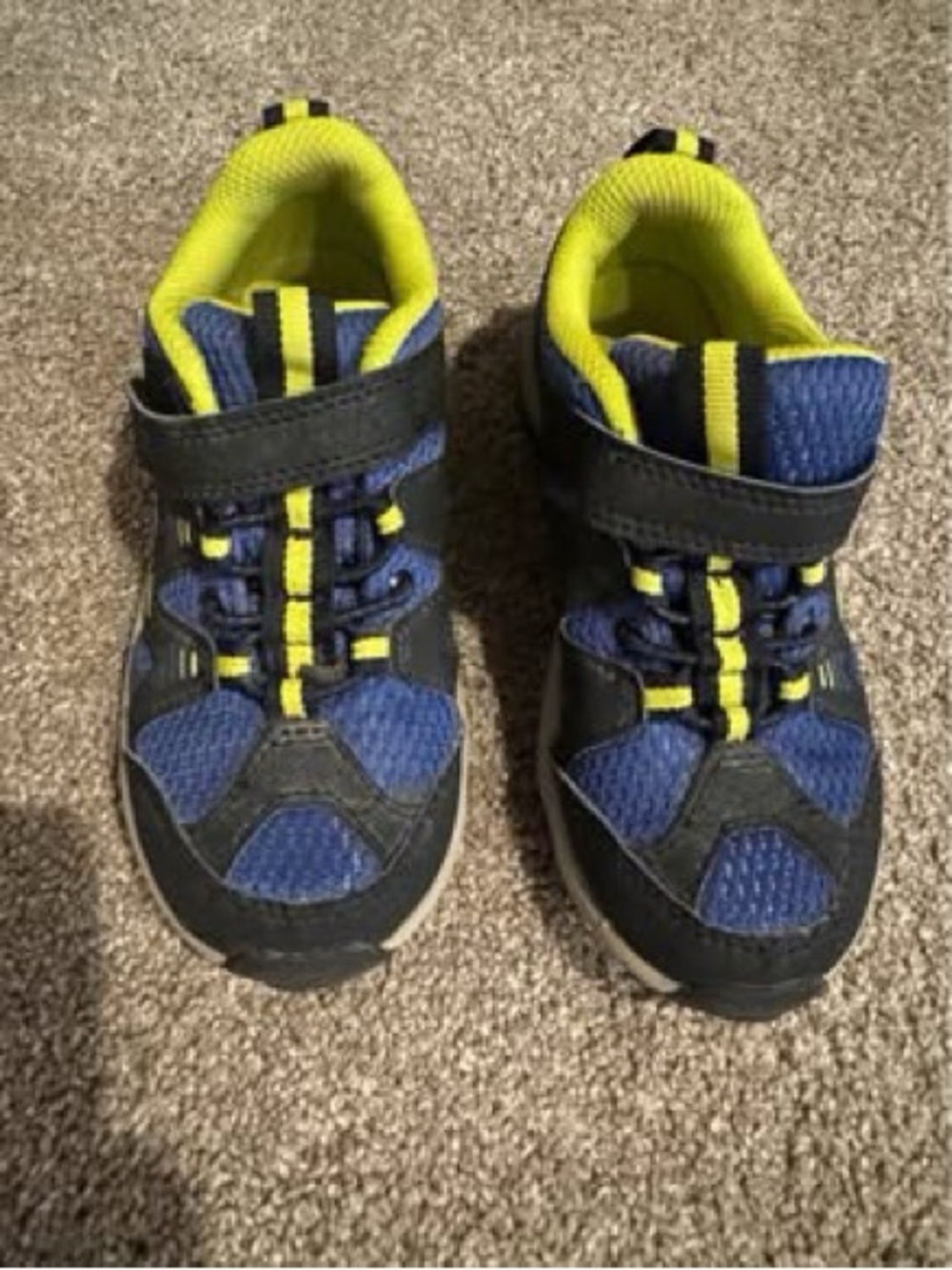 Merrel Kids Blue and Yellow Hiking Shoes